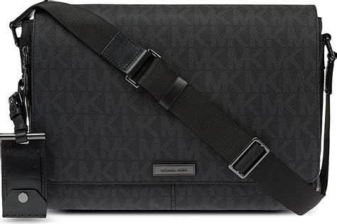 michael kors kent nylon messenger bag|Michael Kors Messenger bag men's.